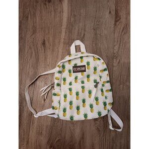 Trans by Jansport Mini Book Bag Pineapple print white